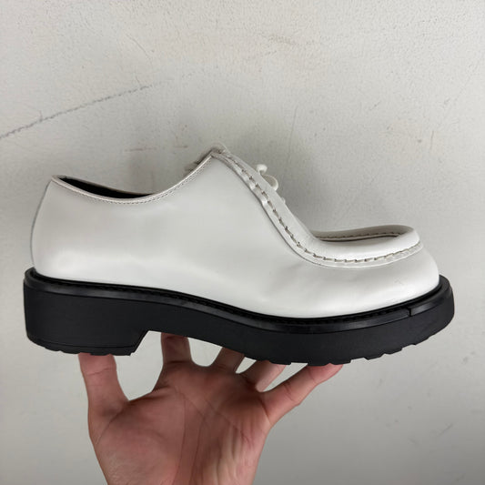Prada White Diapason Derby