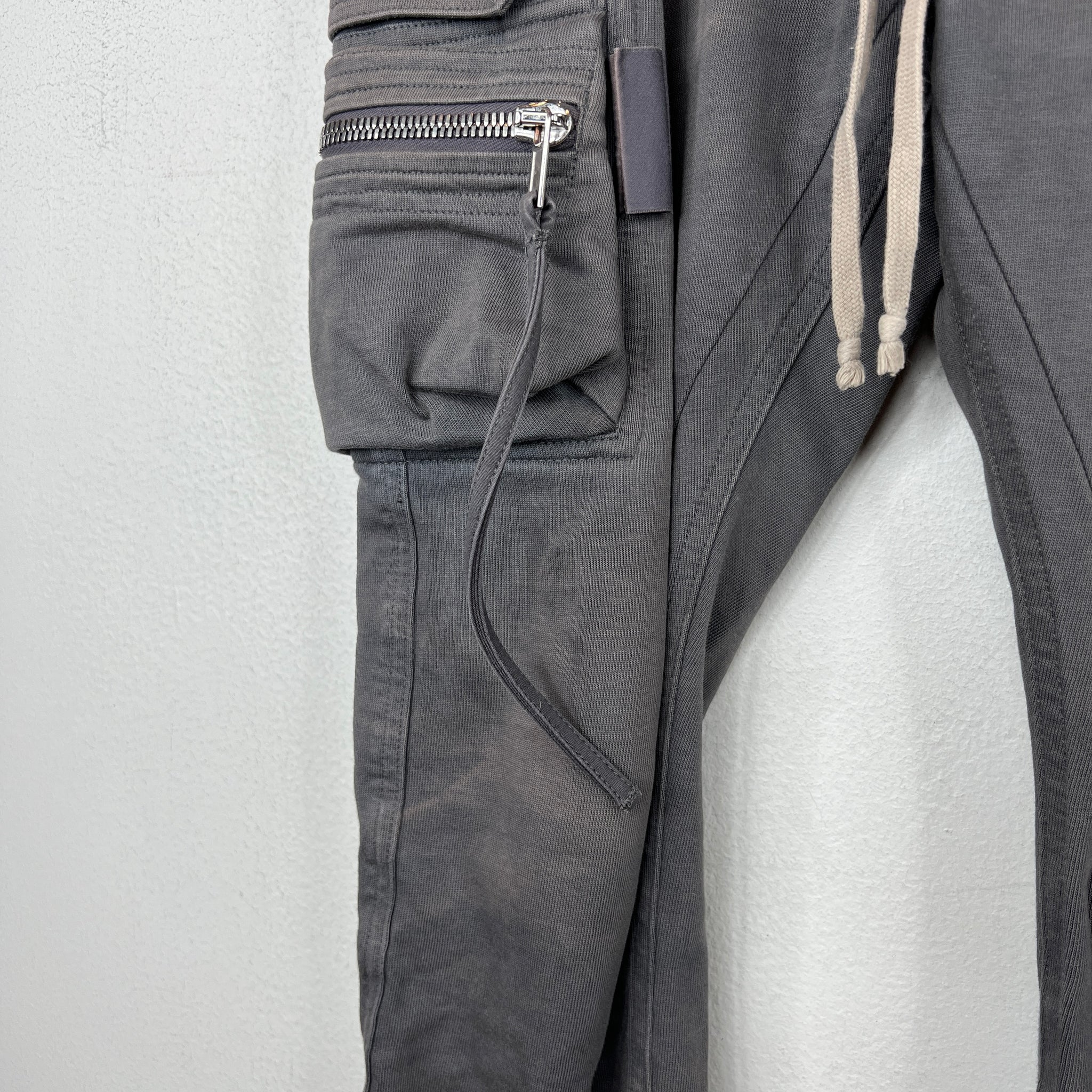 Rick Owens Grey Mastodon Jogger Sweatpants