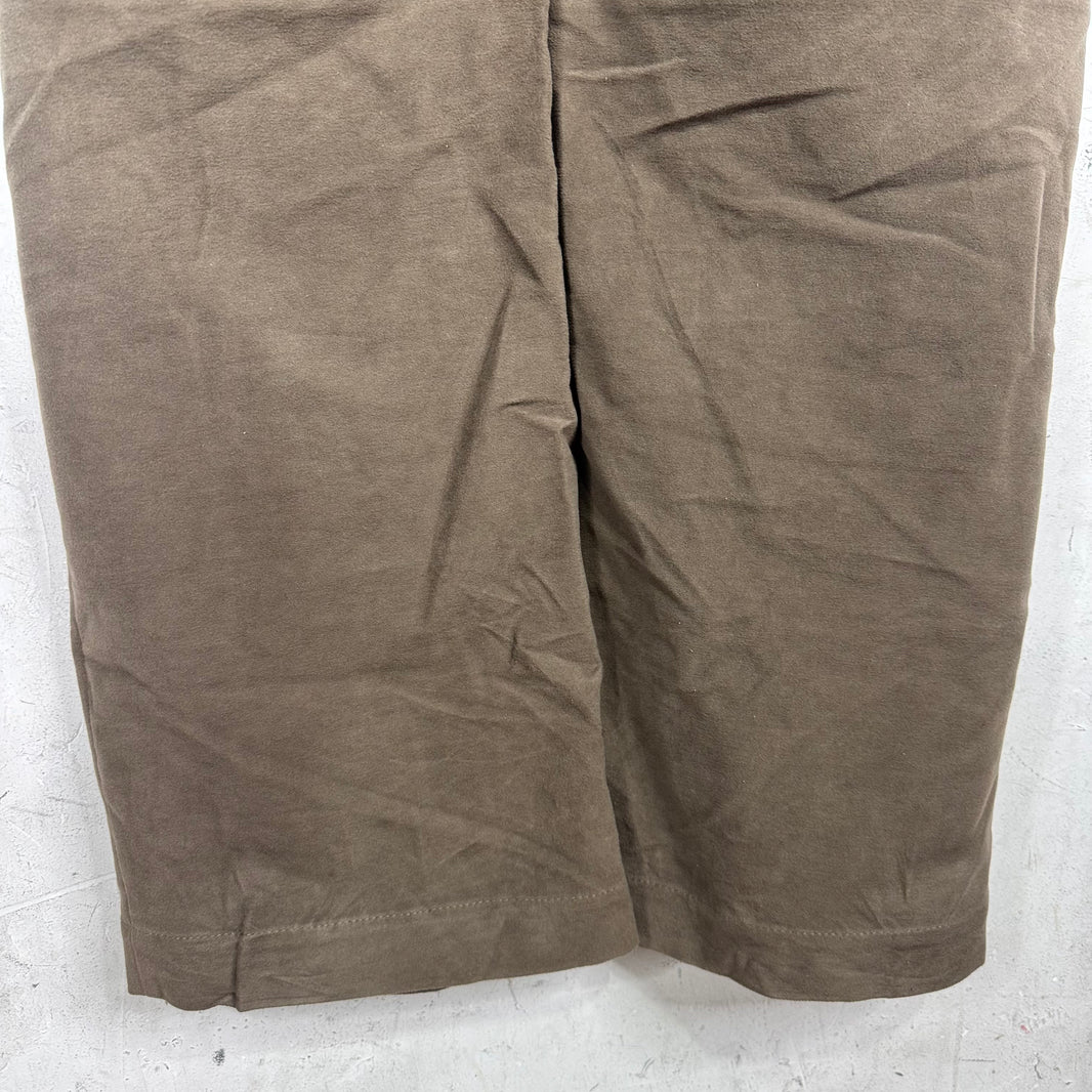 Brunello Cucinelli Pleated Moleskin Wide Trousers