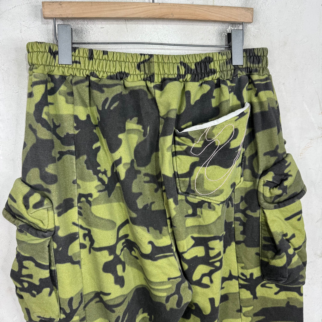 PDFCHANNEL Camo Cargo Baggy Sweatpants