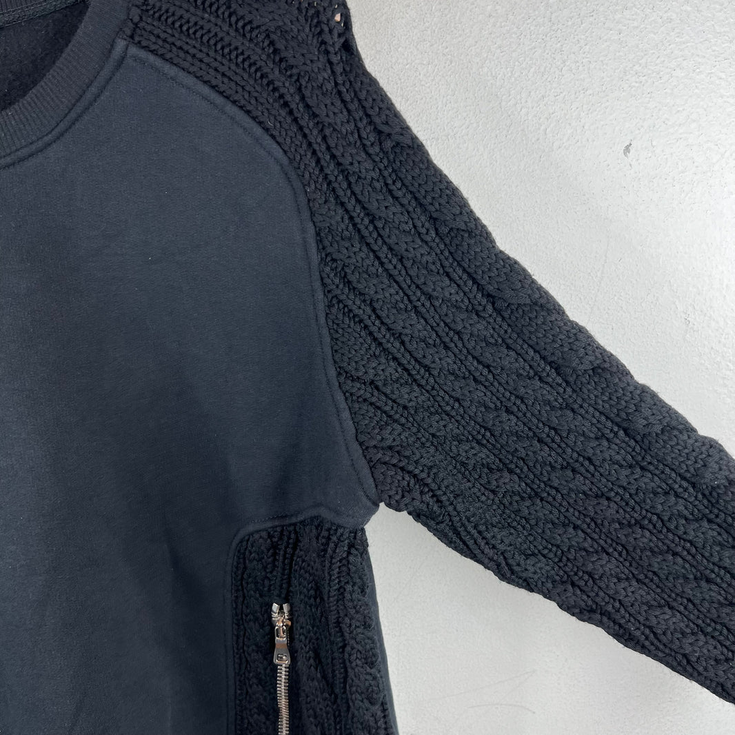Balmain Army Knit Hybrid Crewneck