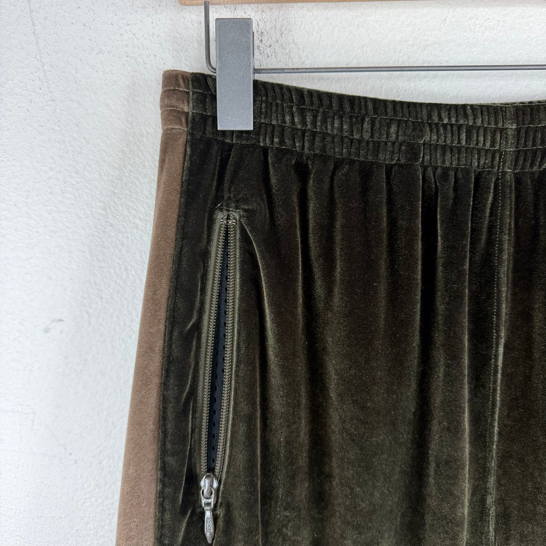 Needles Olive Velour Track Pants