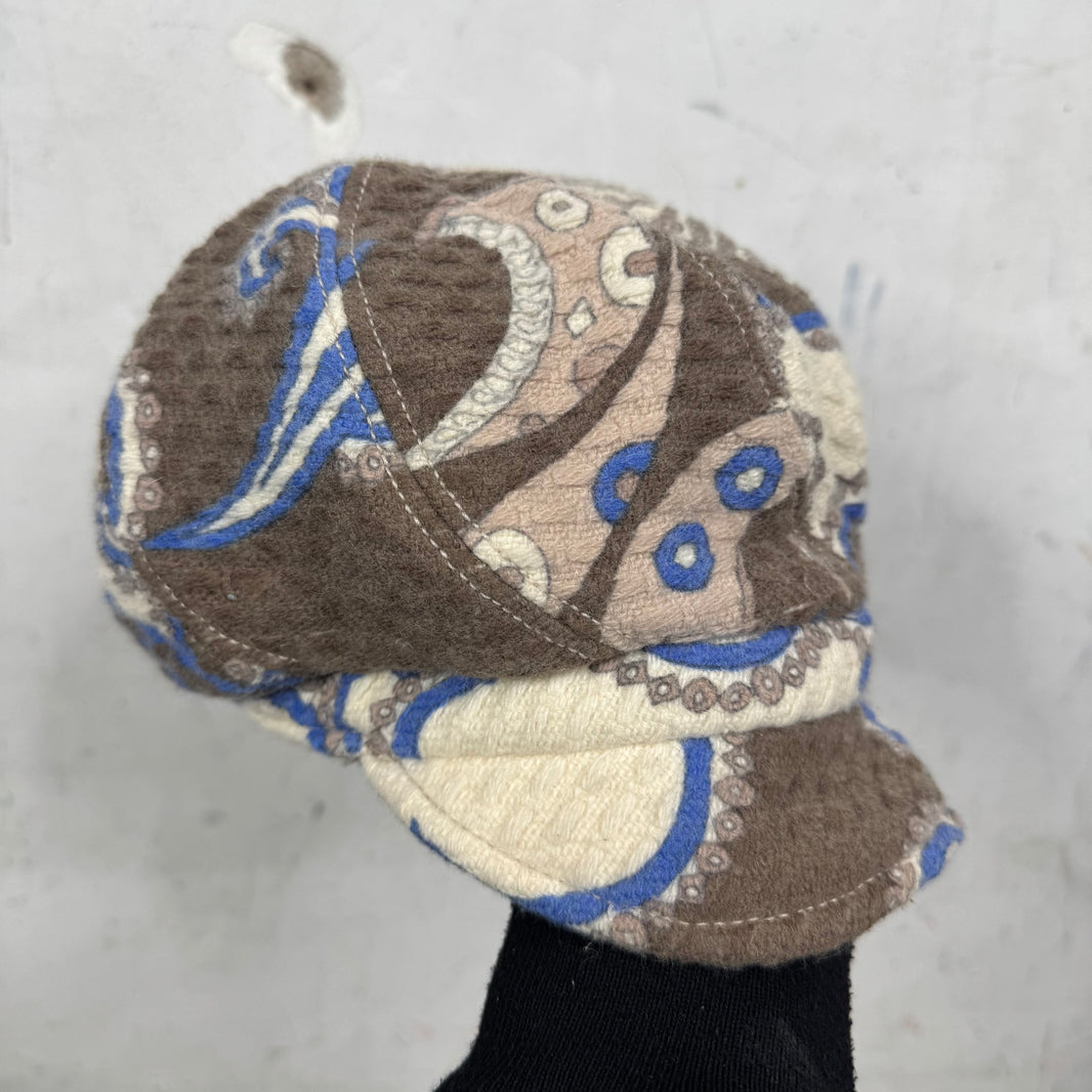 Emilio Pucci Wool Newsboy Cap