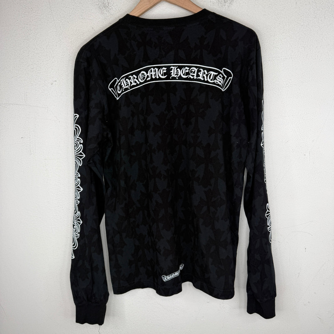 Chrome Hearts Cemetery Print L/S T-Shirt