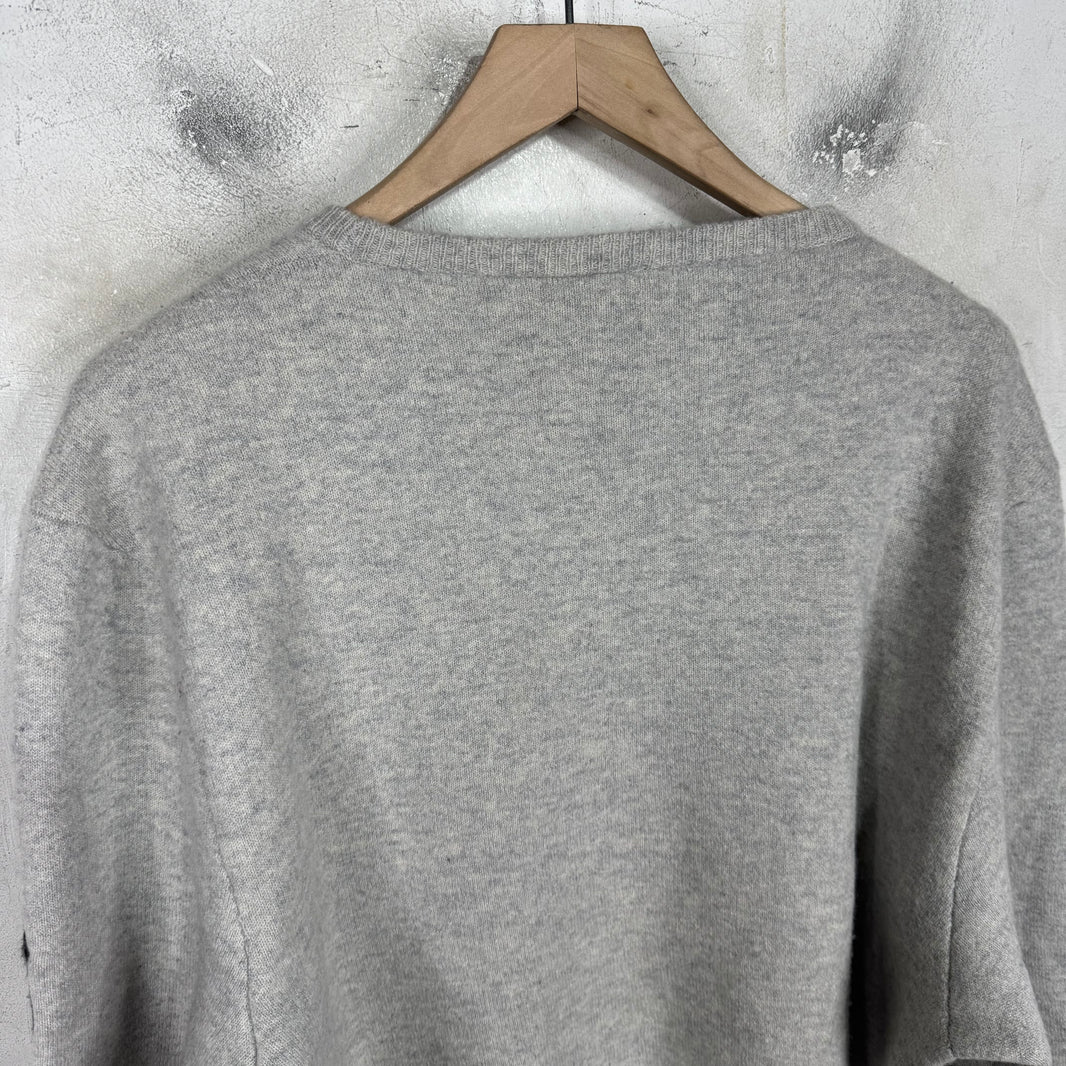 Chrome Hearts Cashmere Script Embroidered Crewneck