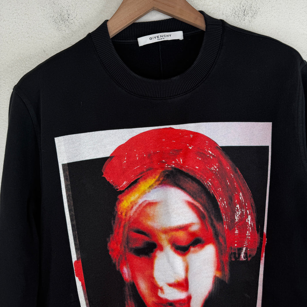Givenchy Red Halo Madonna Sweater