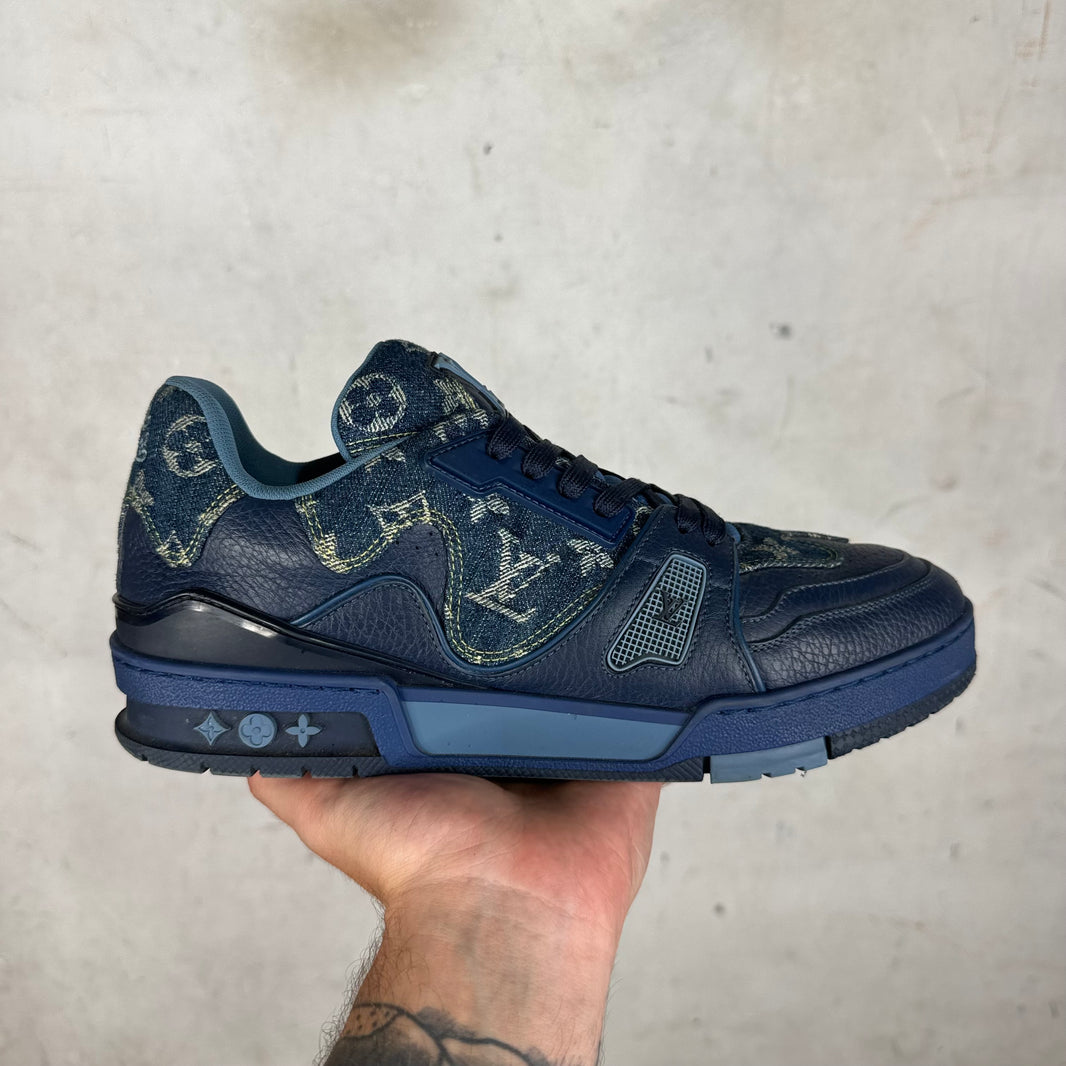 Louis Vuitton x Nigo Denim Monogram Trainers