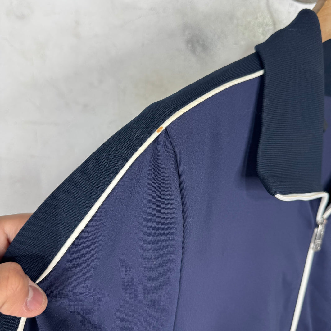 Prada Navy Red Bar Track Jacket