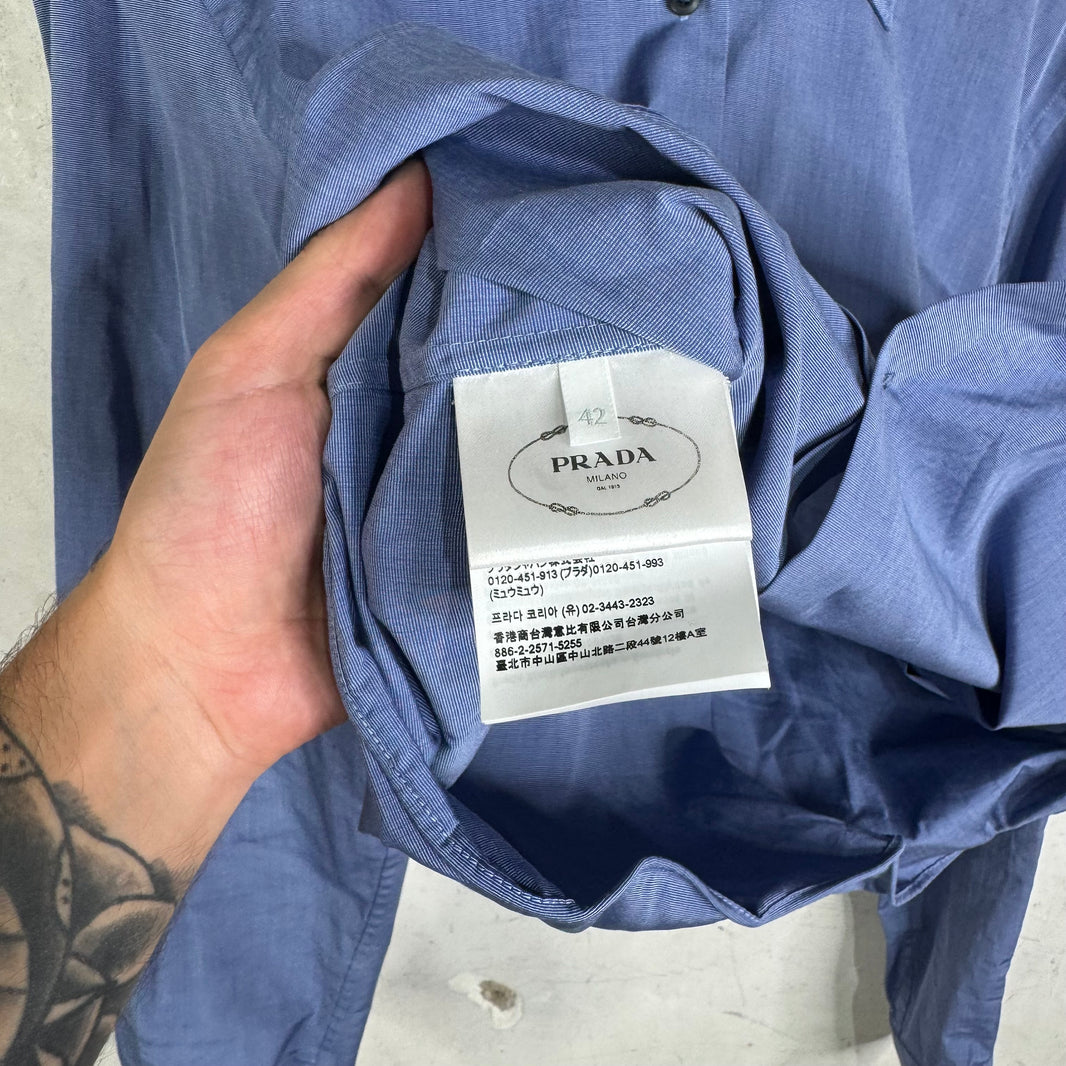 Prada Runway Blue Wired Shirt