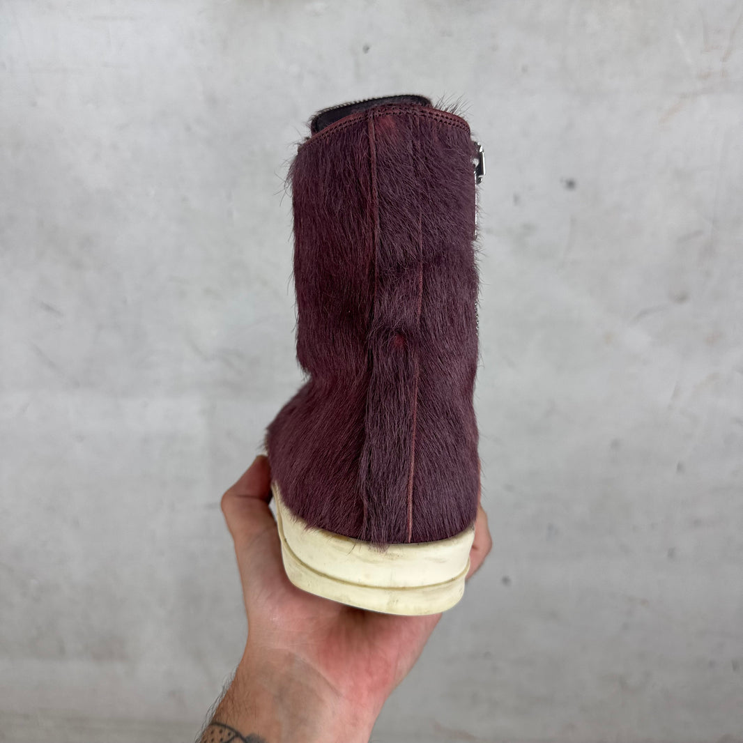 Rick Owens Purple Ponyhair Ramones