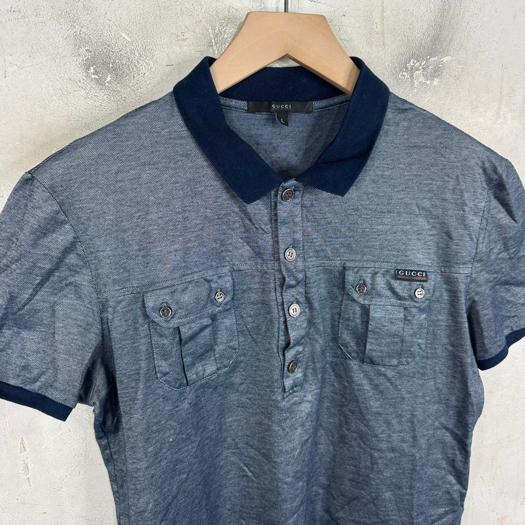 Gucci Tom Ford Military Polo Shirt
