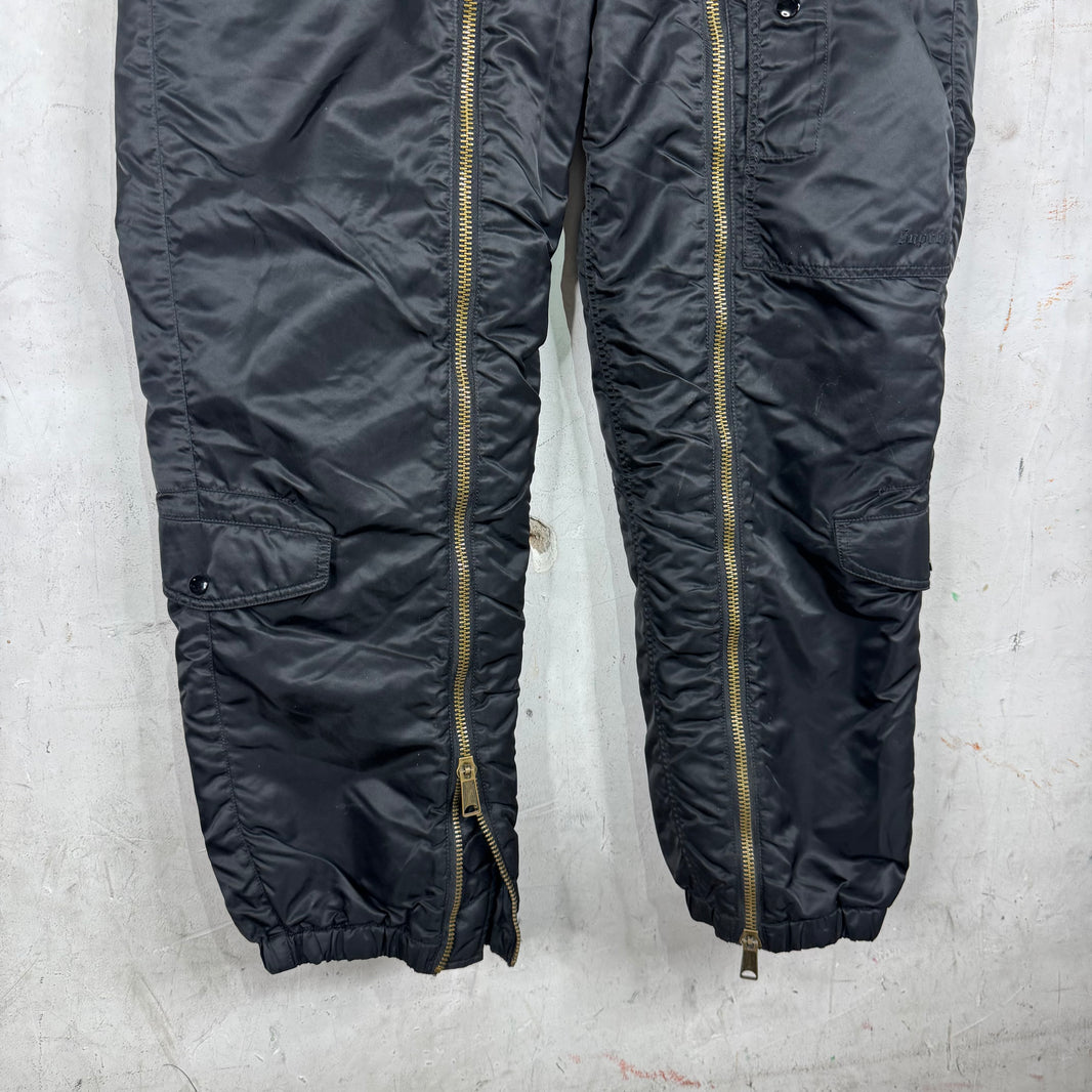 Supreme Black Zippered Flight Pants