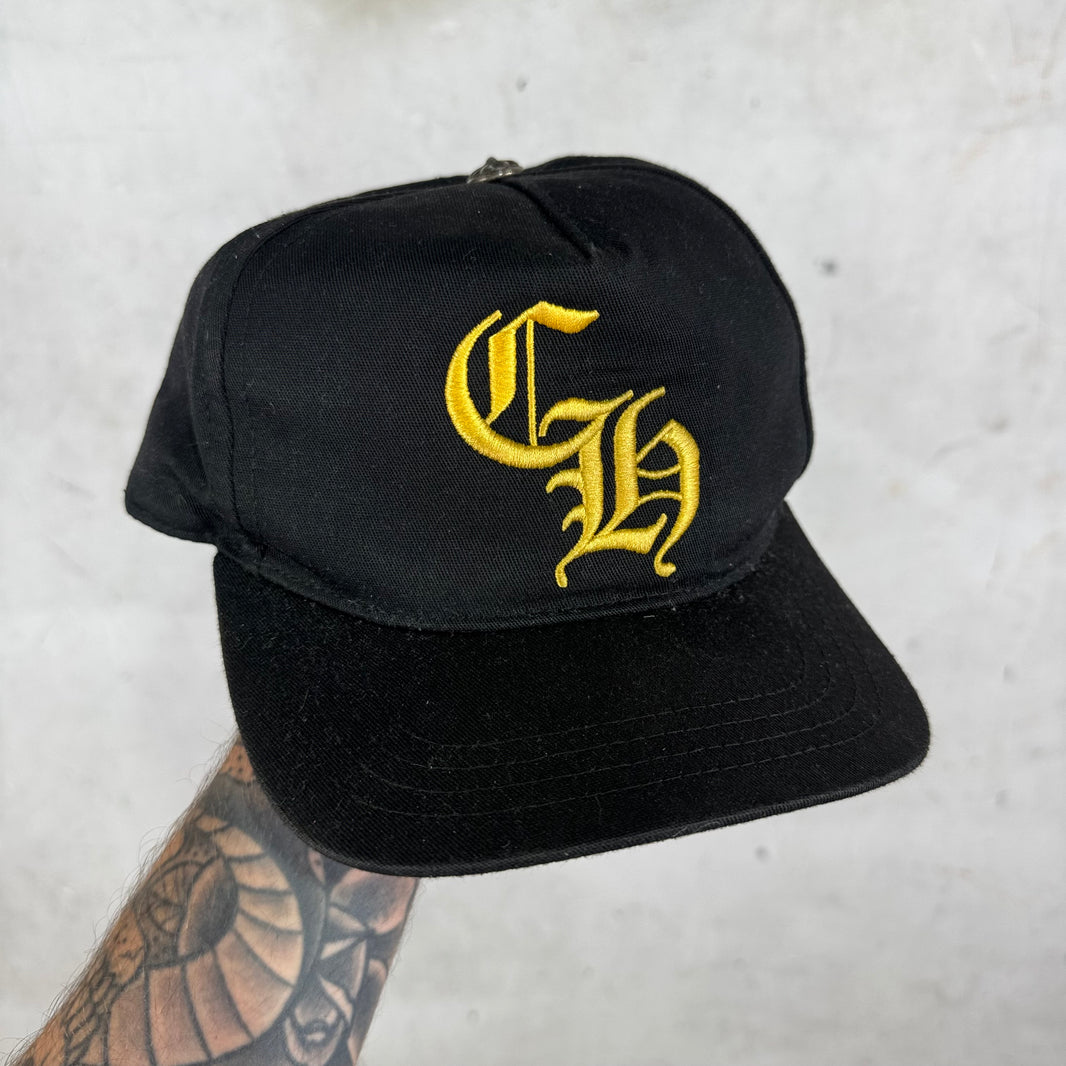 Chrome Hearts Black Yellow CH Baseball Hat