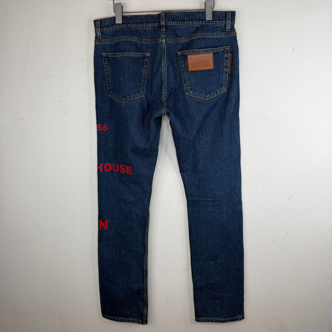 Burberry Printed Logo Jeans