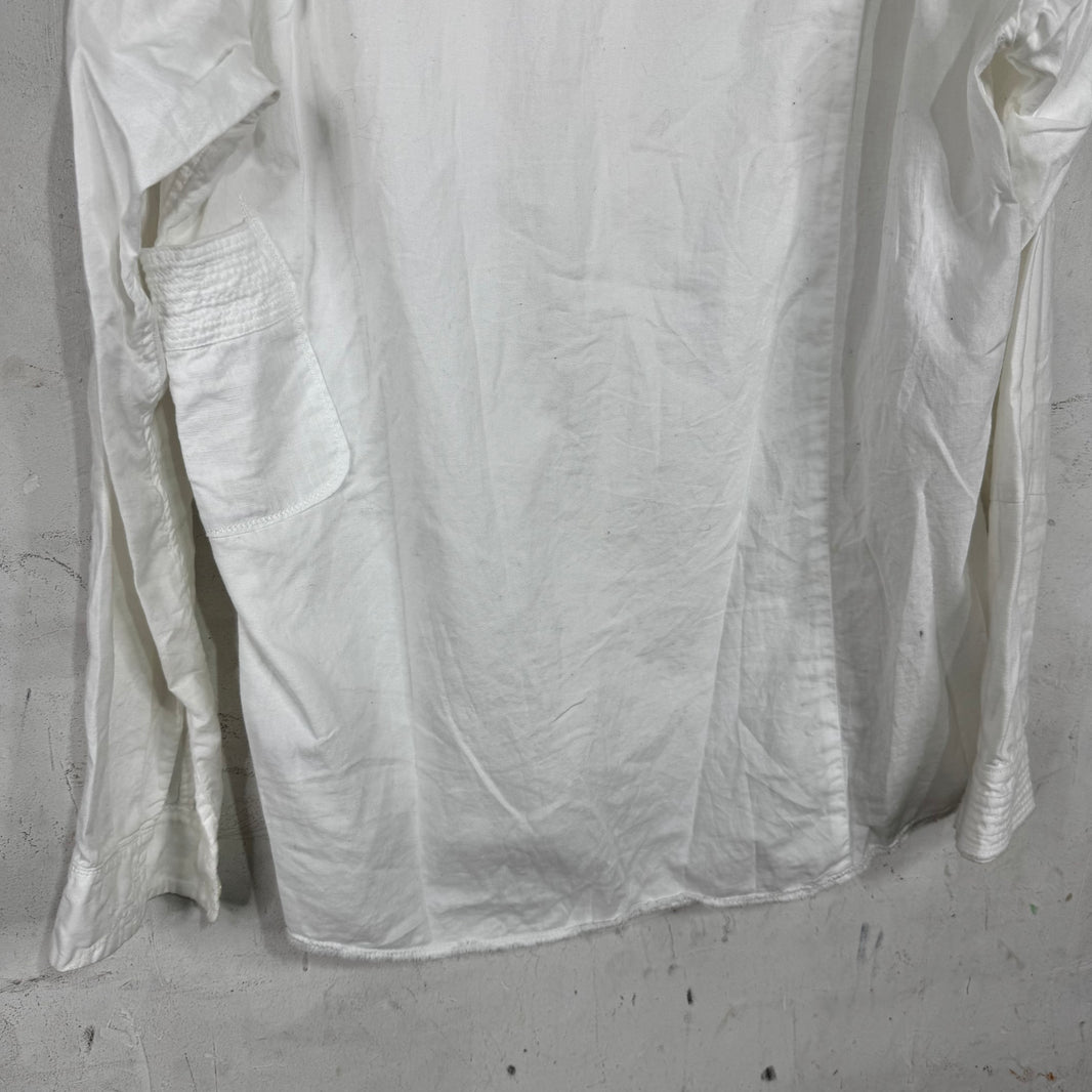 Kapital Patchwork Multi Button Linen Shirt