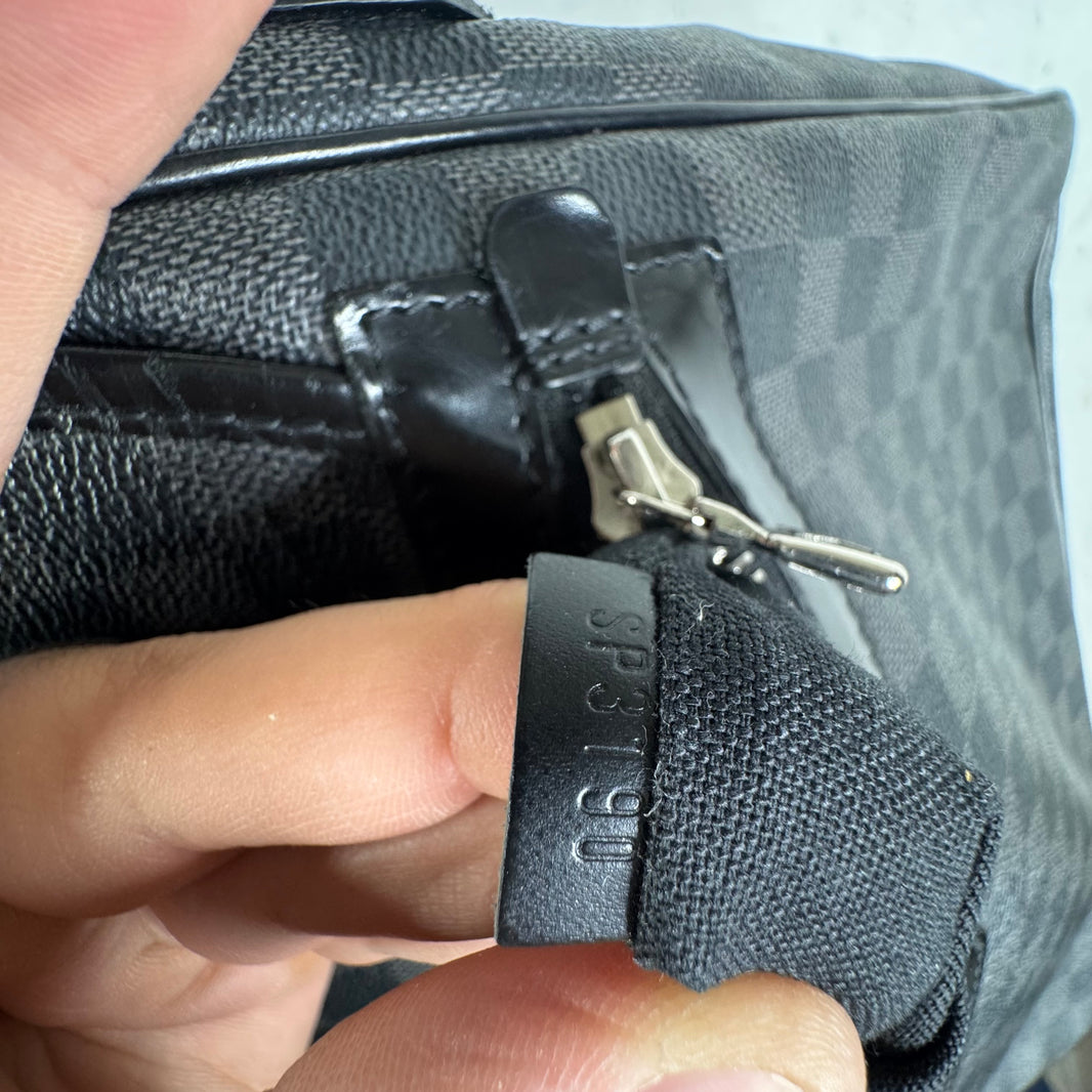 Louis Vuitton Black Damier Daniel Messenger Bag