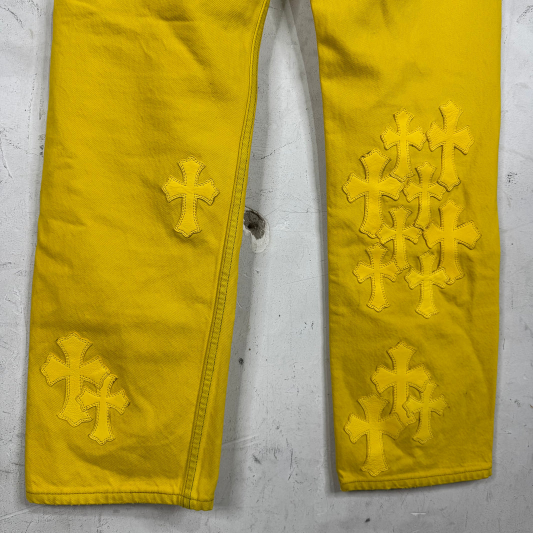 Chrome Hearts x Levis Yellow Patch Jeans