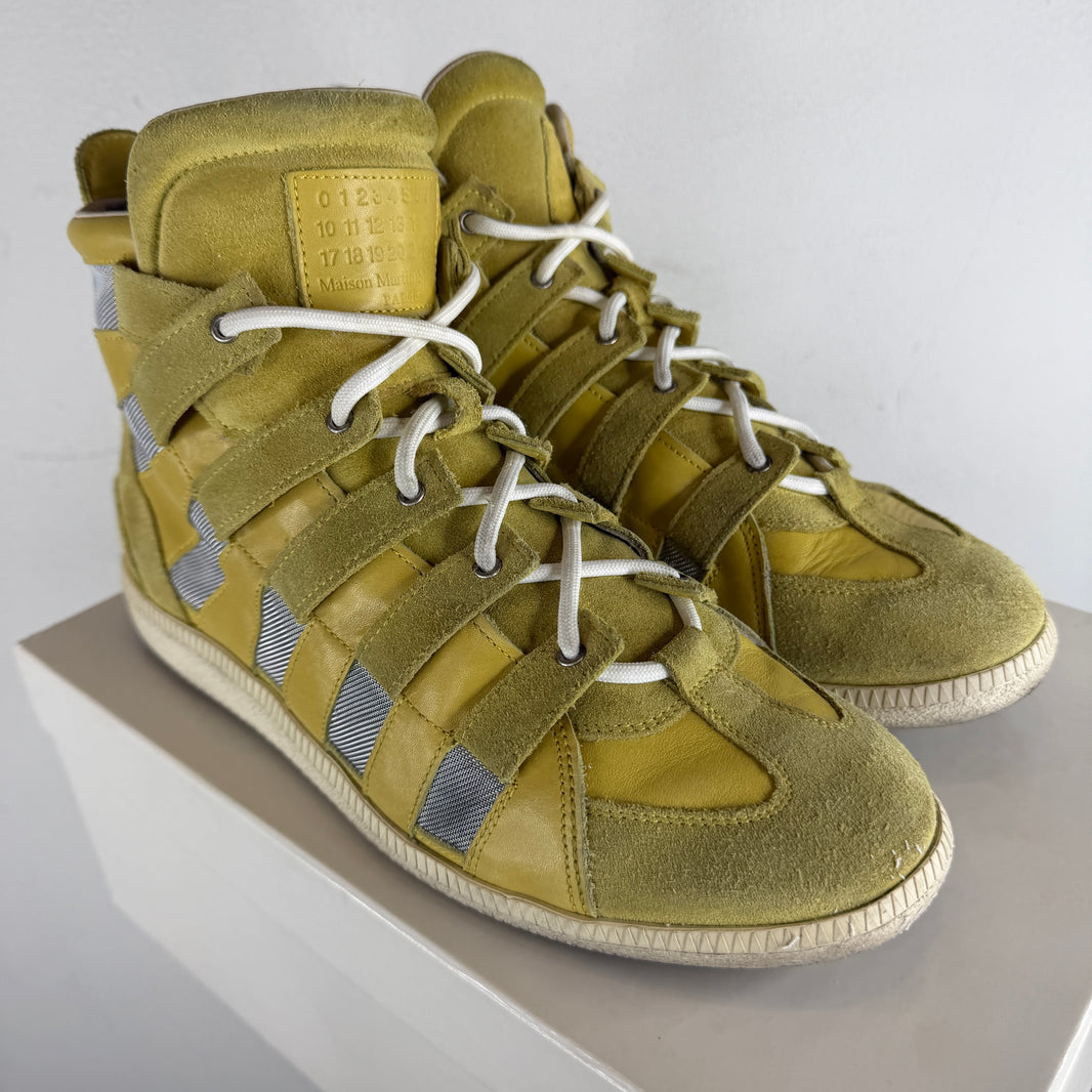 Margiela Yellow Cut-Out Sneakers