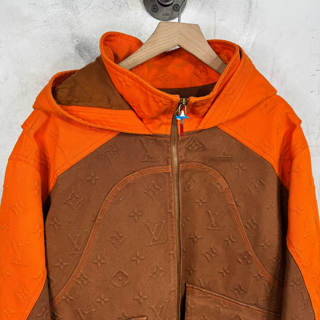 Louis Vuitton Orange Monogram Carpenter Jacket