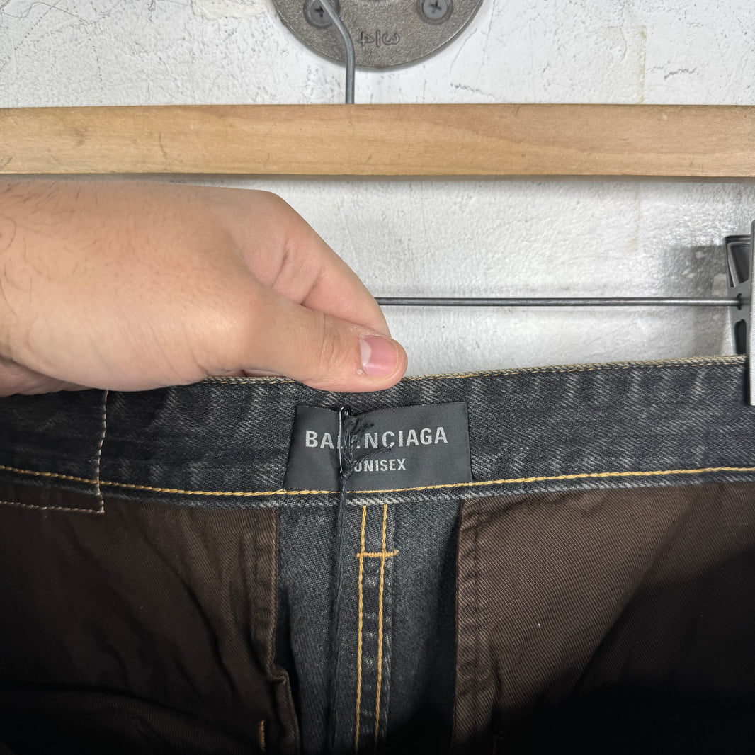 Balenciaga Japanese Denim Convertible Cargos
