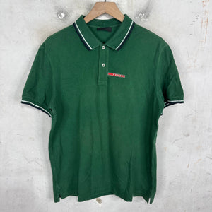 Prada Green Linea Rossa Polo