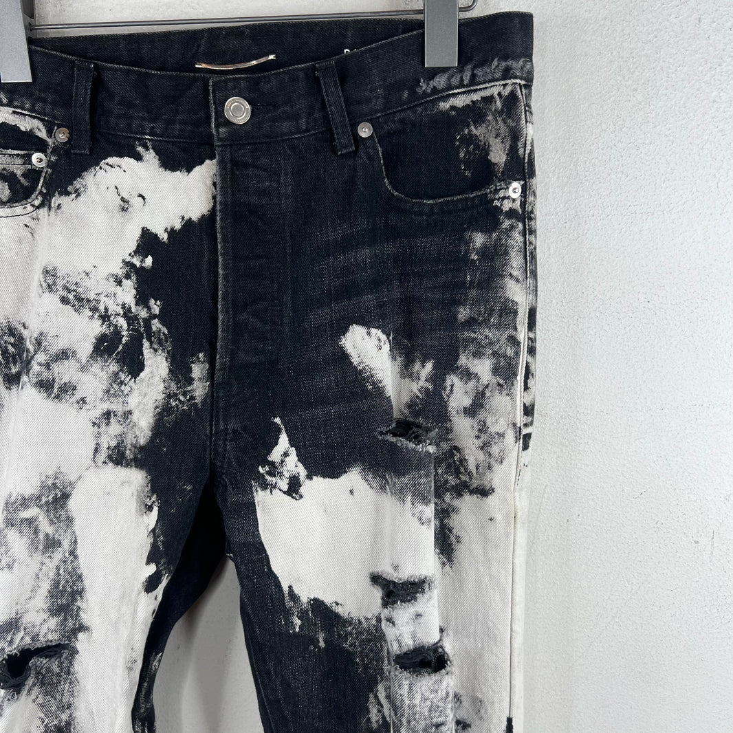 Saint Laurent D13 Bleach Crash Jeans