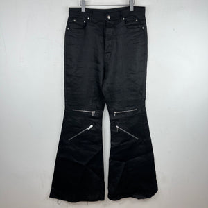 Rick Owens Linen Bolan Zipper Pants
