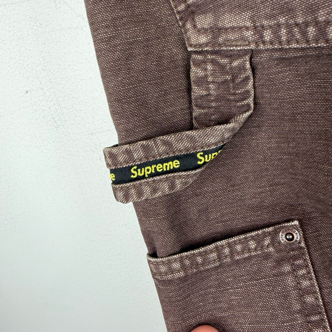 Supreme Washed Brown Carpenter Double Knee Pants