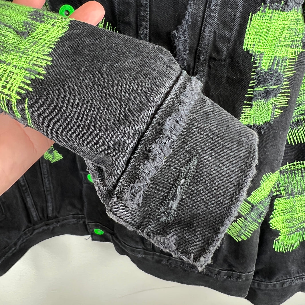 Endless Denim Black Distressed Jacket