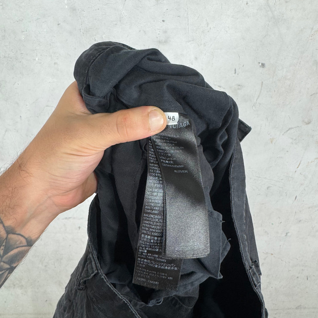 Balenciaga Distressed Ripstop Cargos