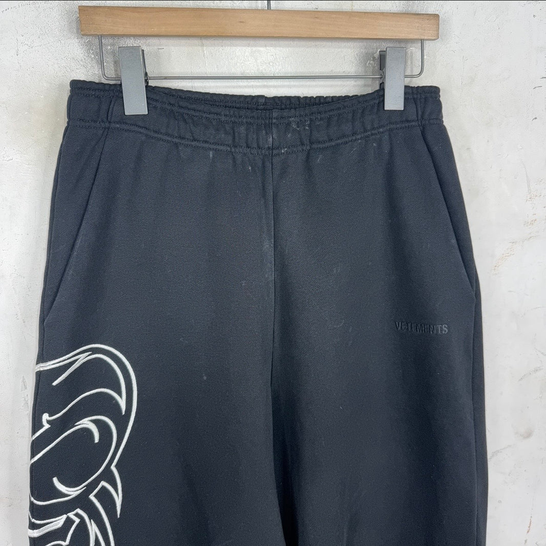 Vetements Gothic Metal Baggy Sweatpants