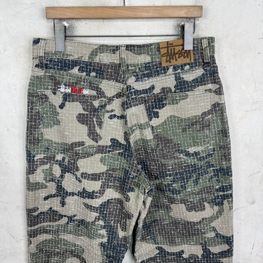 Stussy Camo Big Ol Needle Punch Jeans