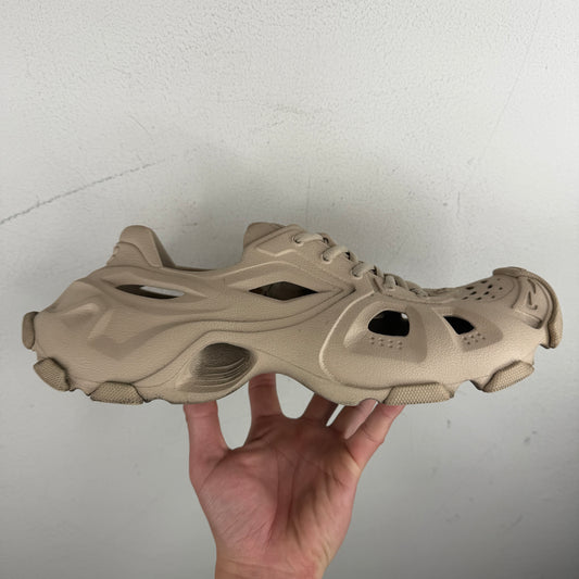 Balenciaga Tan HD Lace Up Sneakers