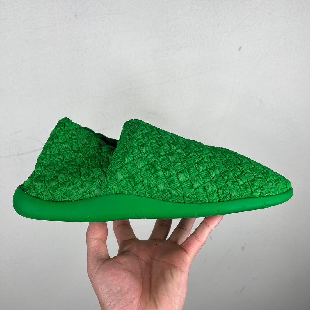 Bottega Veneta Green Plat Grass Slip On Sneakers