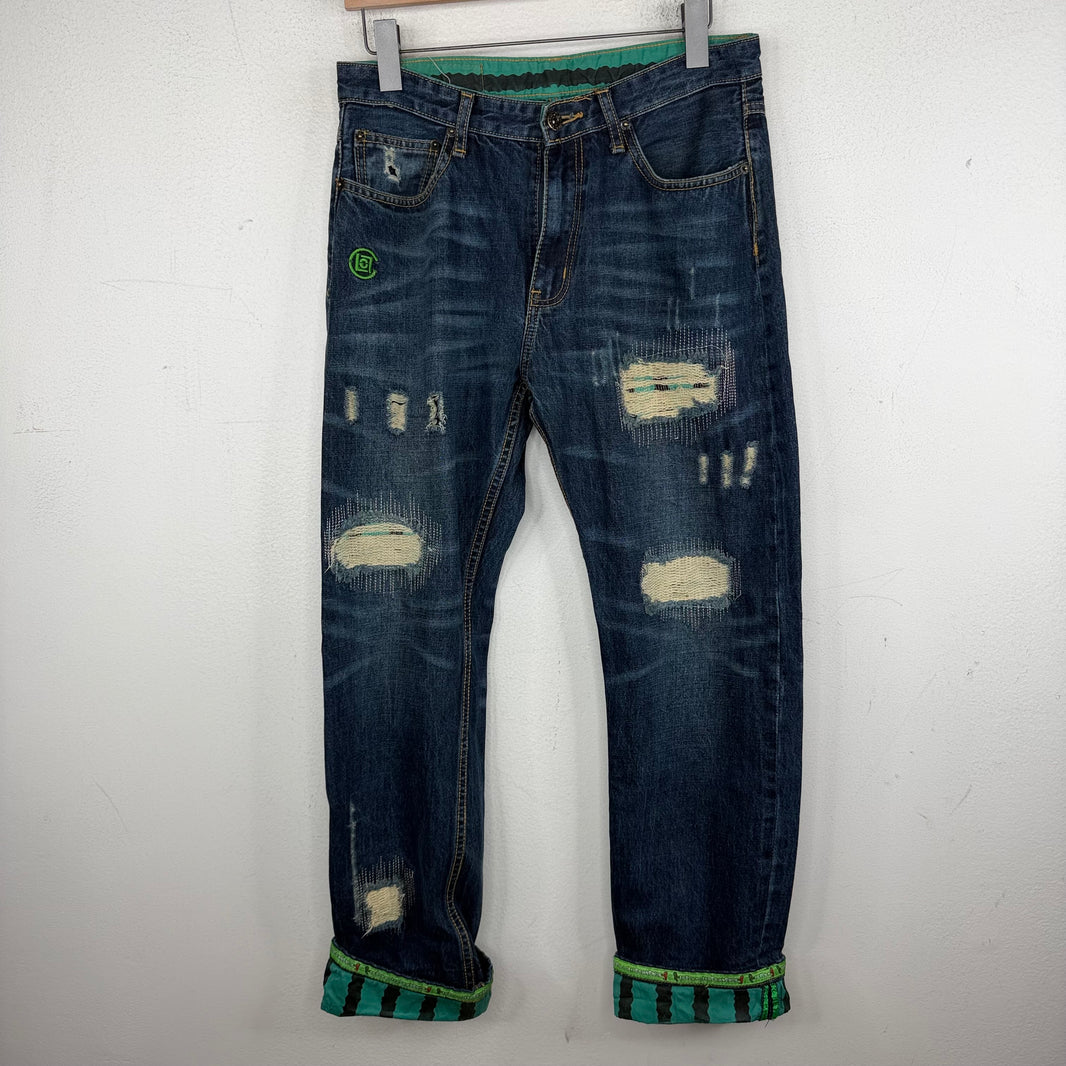 CLOT Levi's Medicom Bearbrick Watermelon Denim Jeans