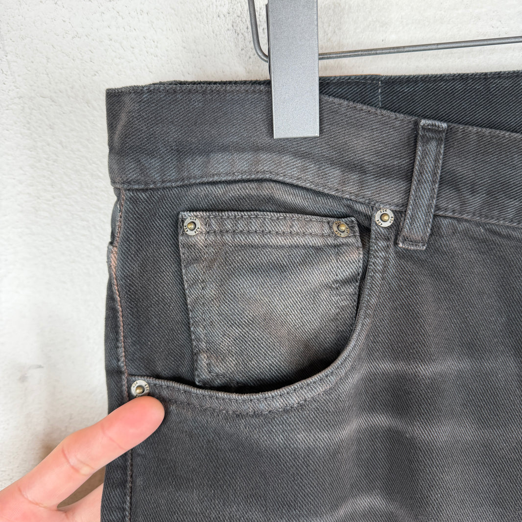 424 Washed Black Loose Denim Jeans