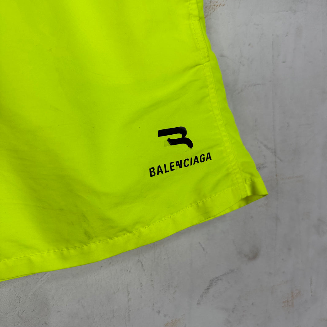 Balenciaga Neon Running Shorts