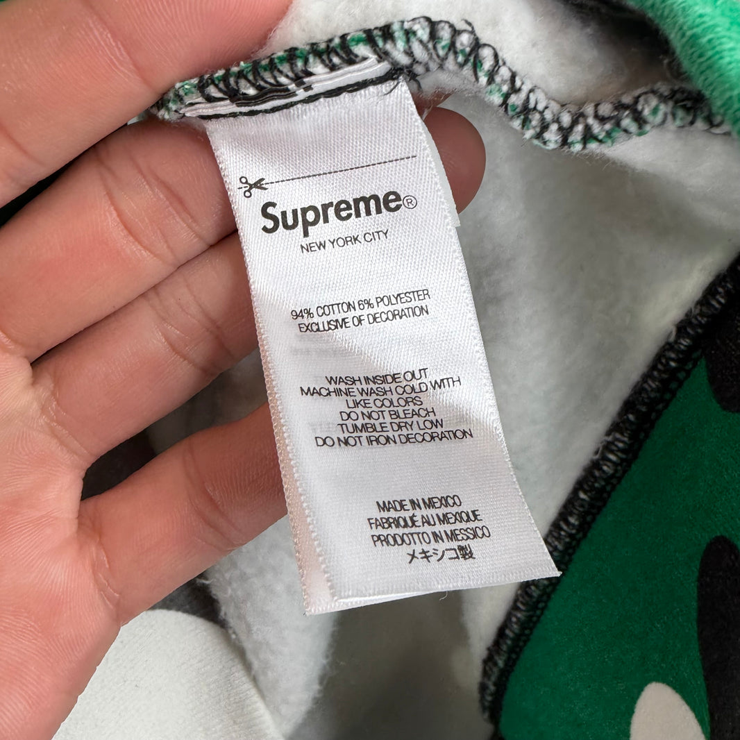 Supreme Green Camo Zip-Up Hoodie