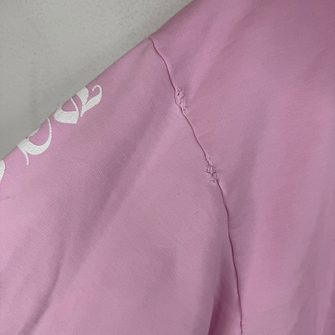 Balenciaga Pink Gothic Type Hoodie