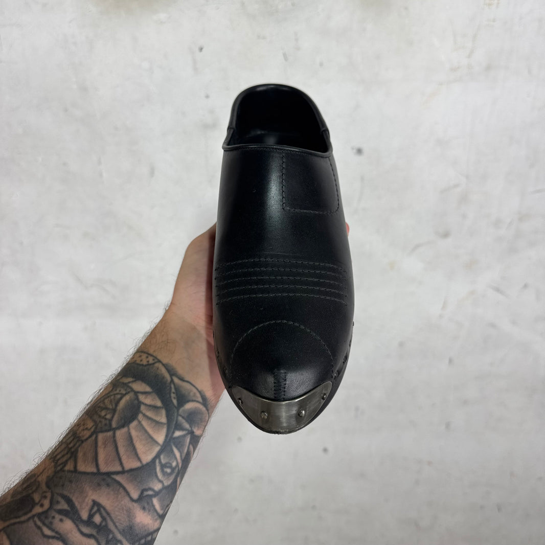 ERD Leather Studded Clogs