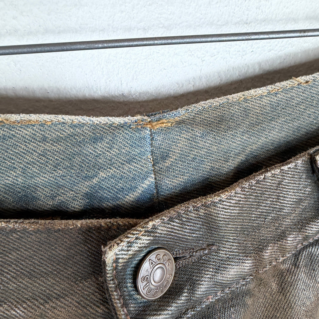 Acne Studios Baggy Waxed Denim Jeans