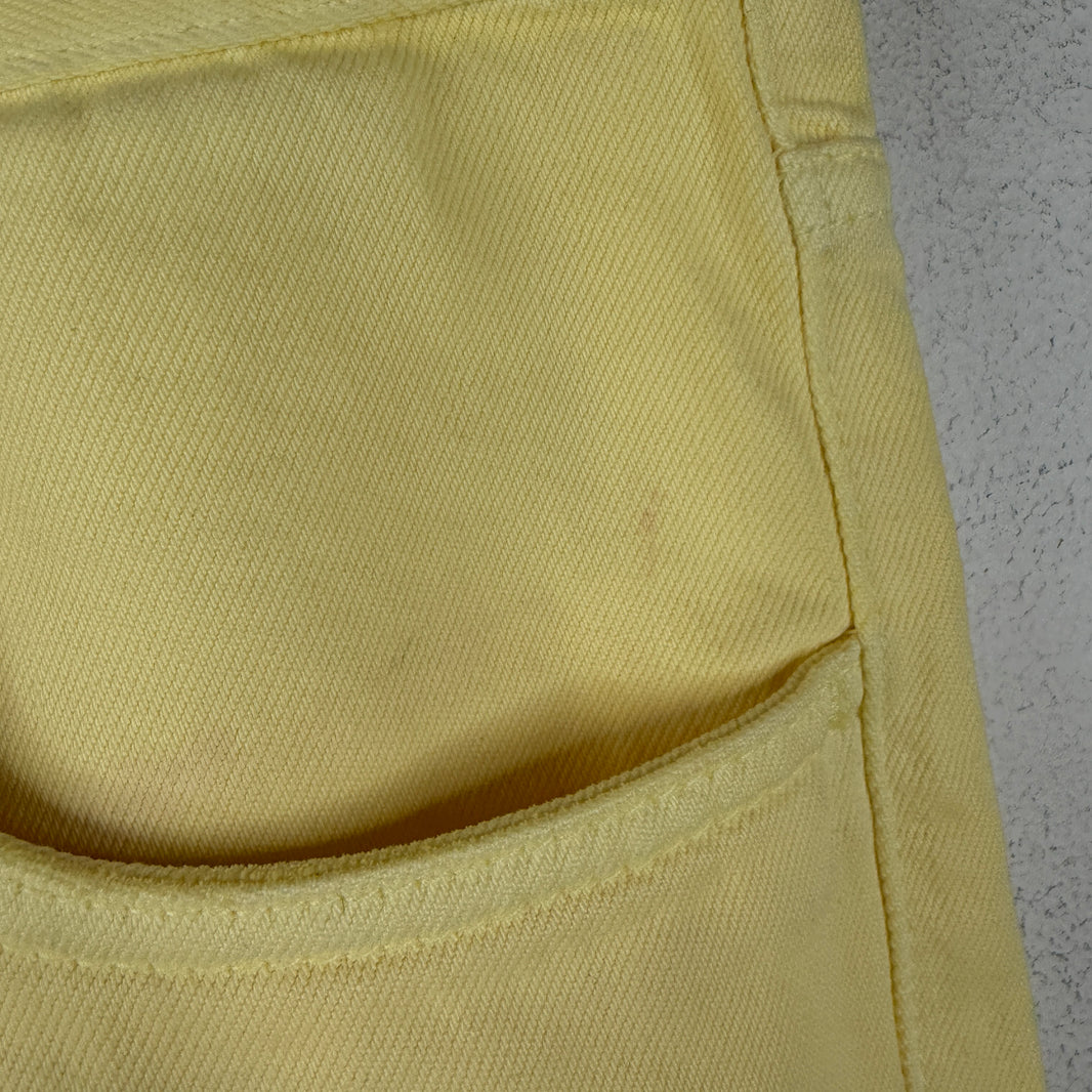 Prada Pastel Yellow Classic Fit Jeans