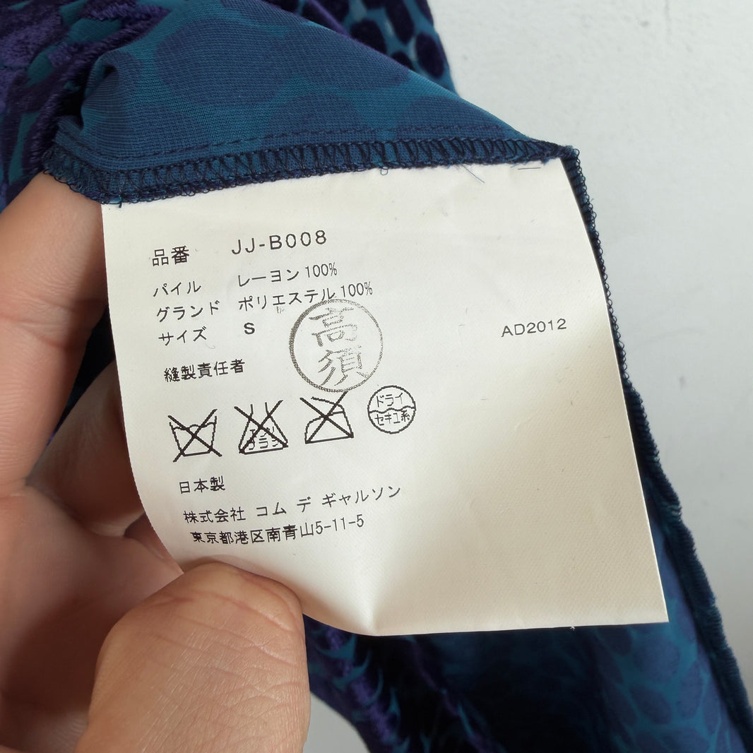 Junya Watanabe Blue Sheer Patterned L/S Shirt