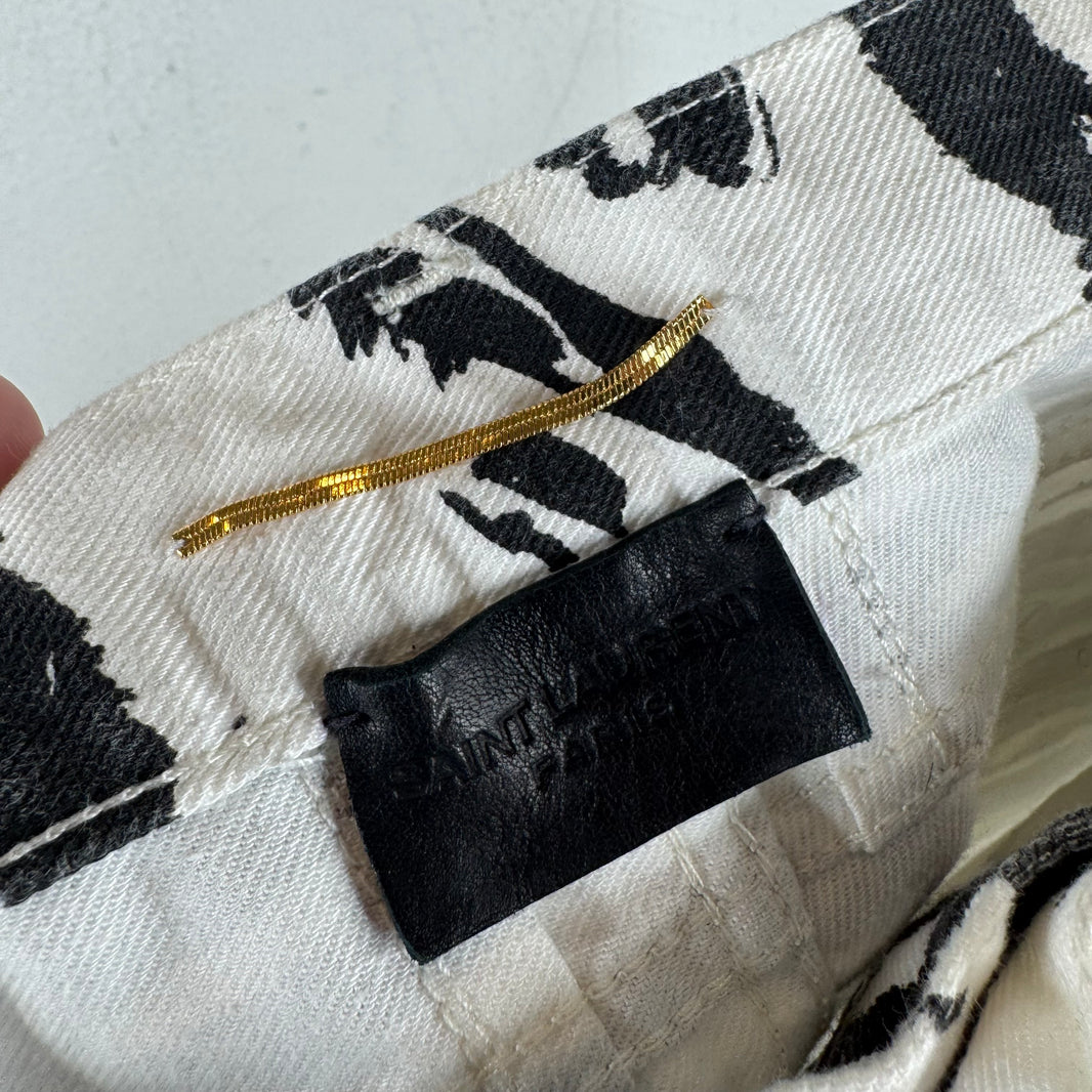 Saint Laurent D01 Zebra Jeans