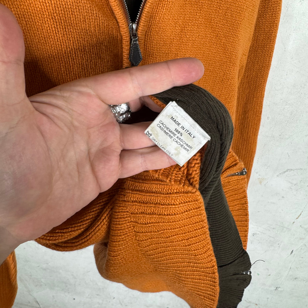 Hermes Double Layered Zip Knit