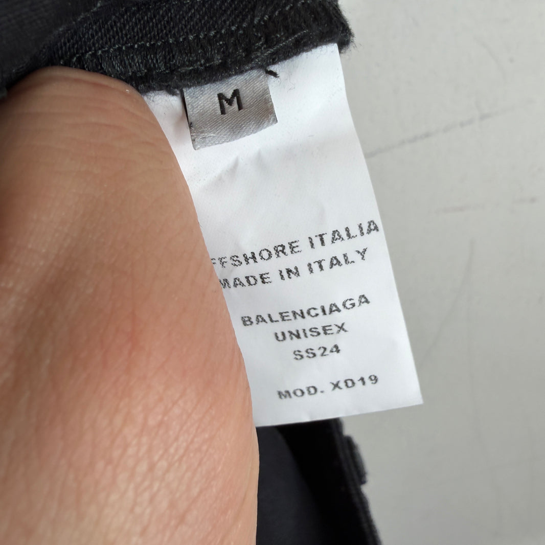 Balenciaga Sample Drawstring Baggy Jeans