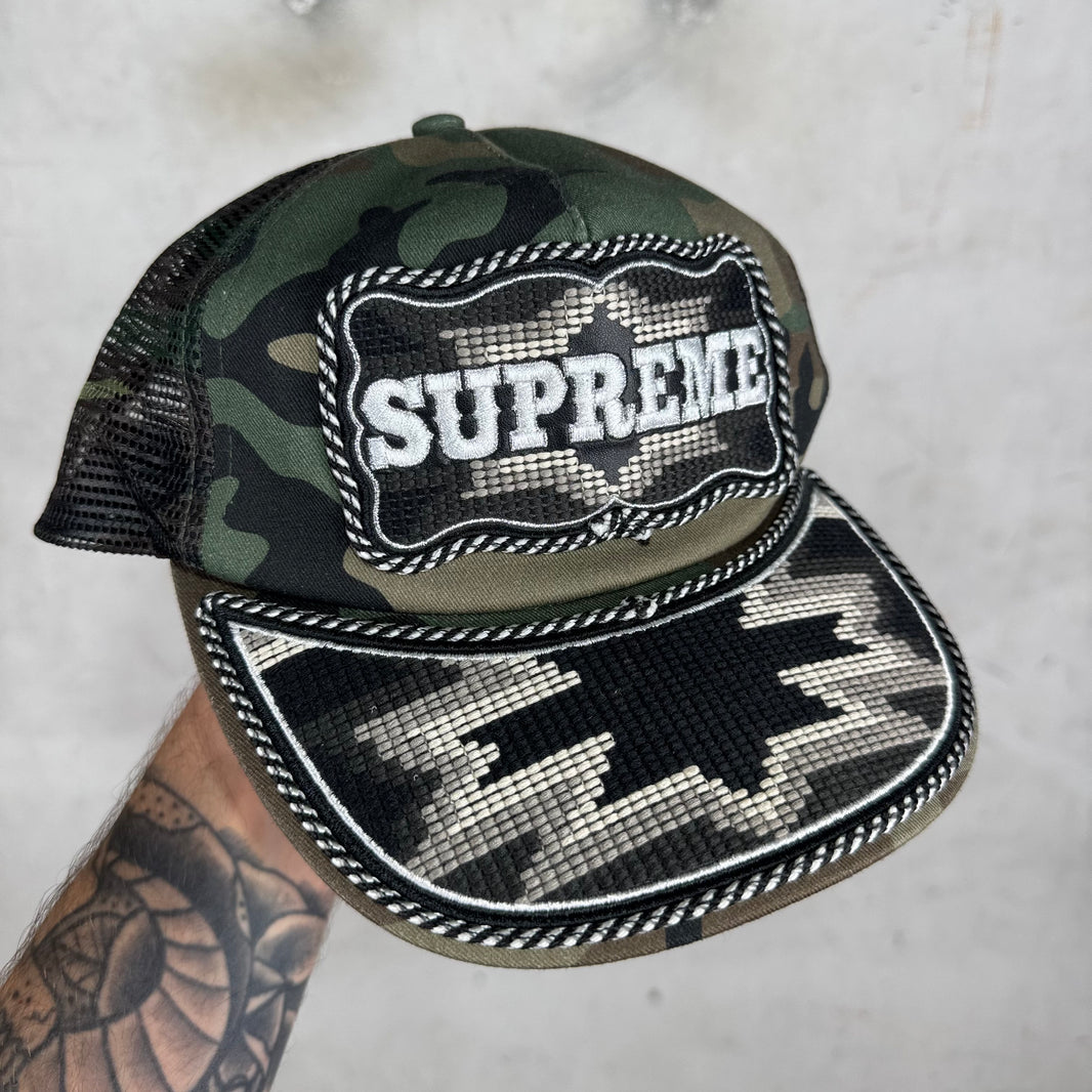 Supreme Western Camo Trucker Hat