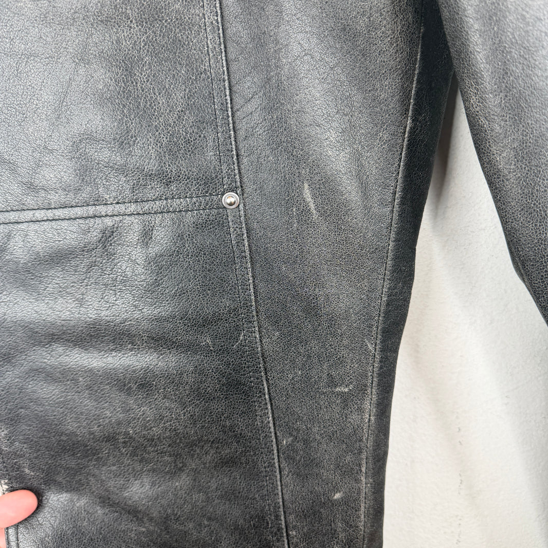 Helmut Lang Leather Double Knee Pants