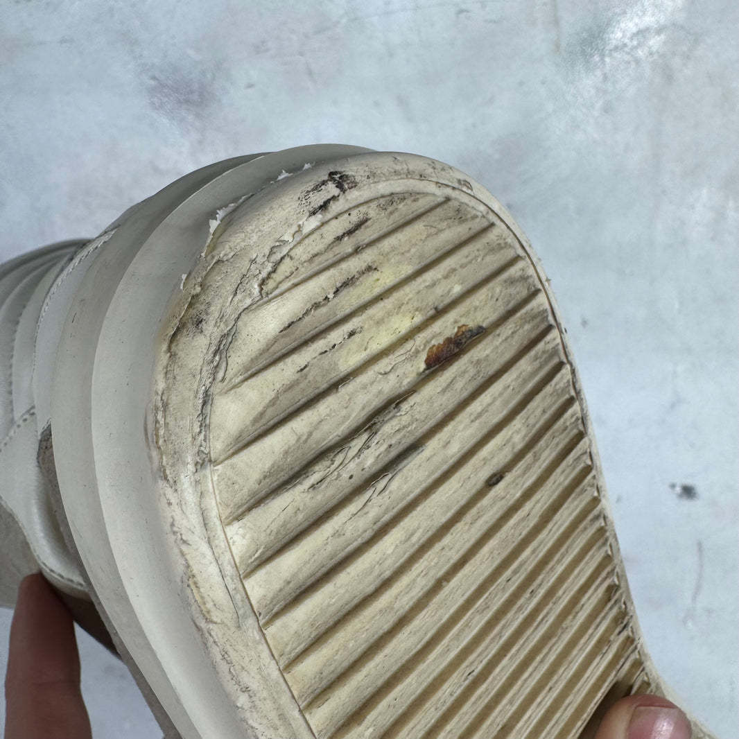 Rick Owens Gray Suede Geobaskets