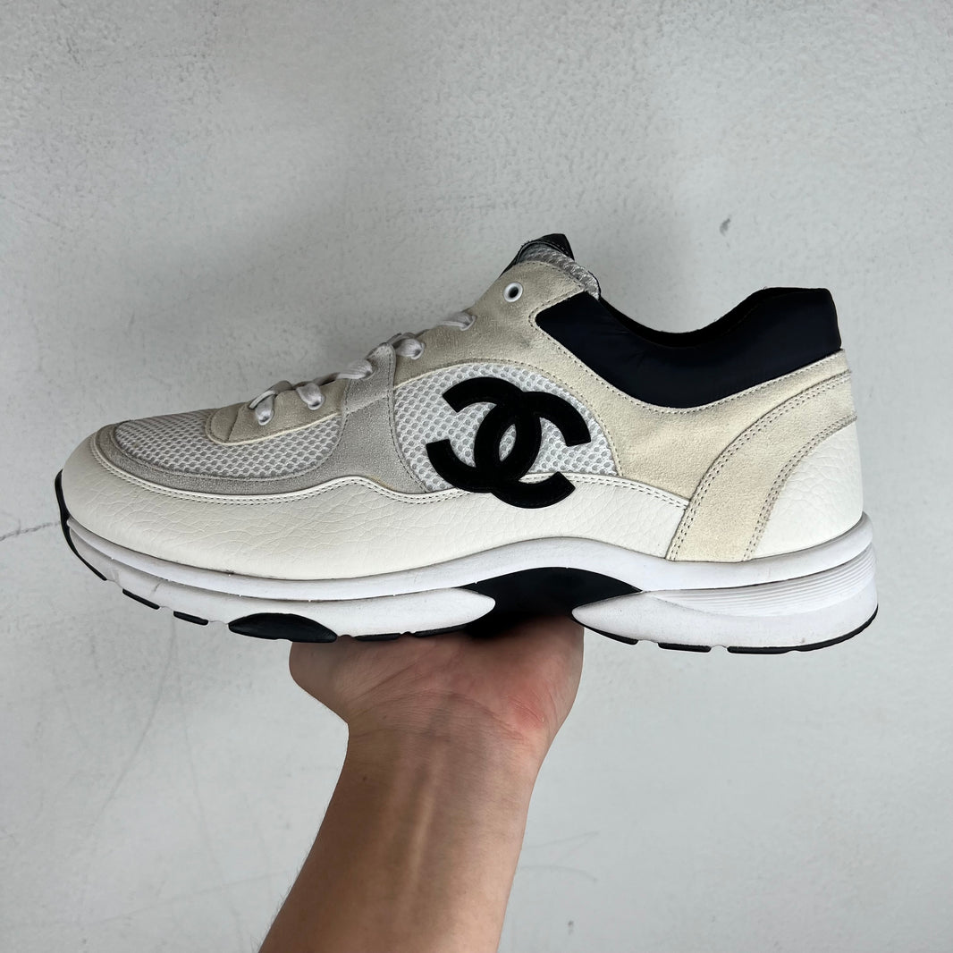Chanel Black/White Interlock CC Runners